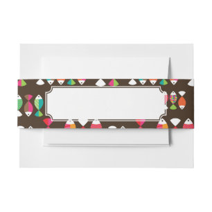 Cintas Para Invitaciones Modelo subacuático 2 de los pescados retros