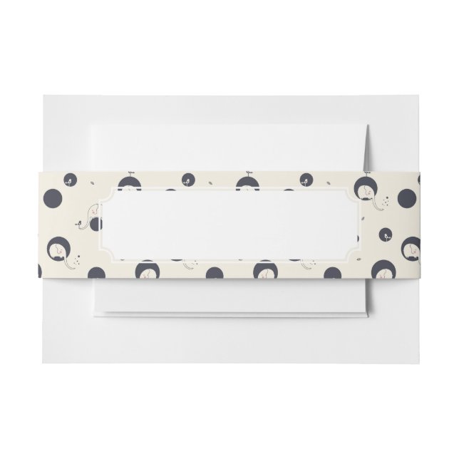 Cintas Para Invitaciones Modelo tímido del elefante (Anverso Ejemplo)