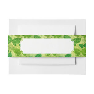 Cintas Para Invitaciones Modelo verde de la primavera