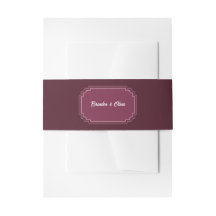 Modern Elegance Burgundy Border