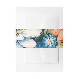 Cintas Para Invitaciones Modern Floral Botanical Wedding