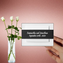 Modern Rose Gold Border on Black