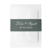 Moderna y elegante boda verde elegante