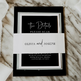 Cintas Para Invitaciones Moderna y Minimalista | BODA