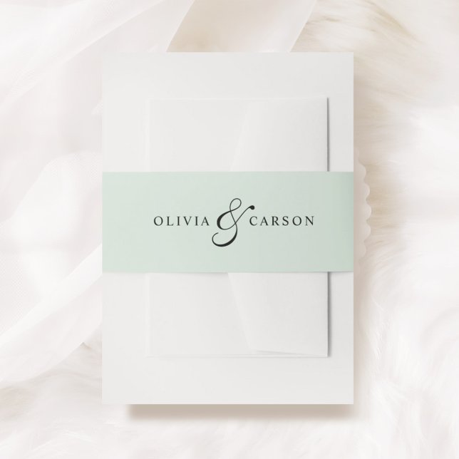 Cintas Para Invitaciones Moderno y elegante Boda Monograma Personalizado ne (Subido por el creador)