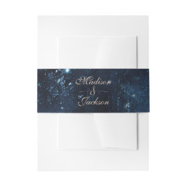 Cintas Para Invitaciones Monograma Boda de galaxia celeste de la estrella d