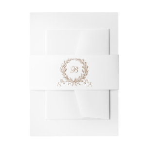Cintas Para Invitaciones Monograma Boda de Oro de Oro de Oro Elegante