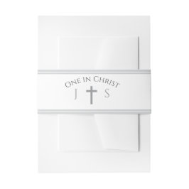 Cintas Para Invitaciones Monograma Católico Atemporal