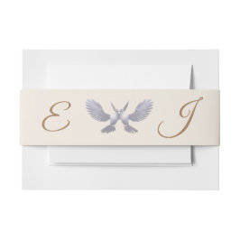 Cintas Para Invitaciones Monograma Católico Vintage
