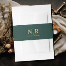 Monograma de boda elegante personalizado