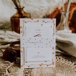 Cintas Para Invitaciones Monograma de cítricos | Boda de Amore y Aranci