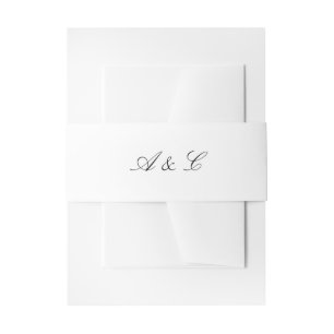 Cintas Para Invitaciones Monograma elegante