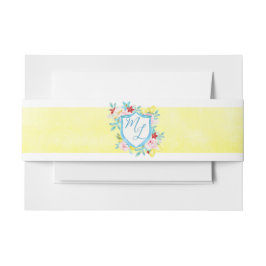 Cintas Para Invitaciones Monograma Escudo Amalfi Coast Boda de Lemones Ital