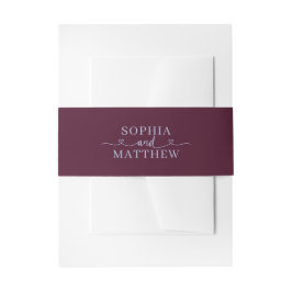 Cintas Para Invitaciones Monograma minimalista de corazón en letra script