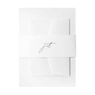 Cintas Para Invitaciones Monograma Minimalista moderno