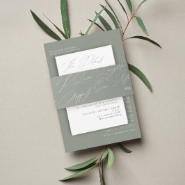 Cintas Para Invitaciones Monograma único de amor a la risa de los sabios ve