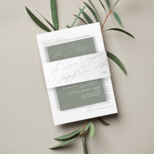 Cintas Para Invitaciones Monograma único de amor a la risa de los sabios ve