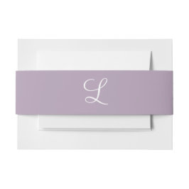Cintas Para Invitaciones Monogramas Pastel Púrpura