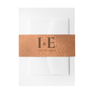 Cintas Para Invitaciones Monogramas Personalizados Elegantes Fecha de Boda