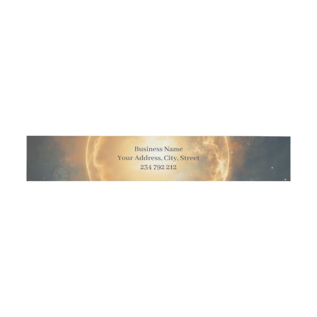 Cintas Para Invitaciones Moonlit Timekeeper – Murciélago Steampunk (Superficie plana)