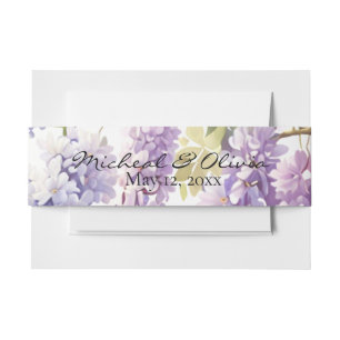 Cintas Para Invitaciones Morado de color morado personal glicinia morada fl