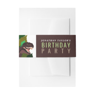 Cintas Para Invitaciones Nacimiento de los niños Fiestas de dinosaurios T R
