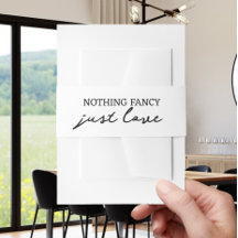 Nada Fancy Just Love Minimalista Boda