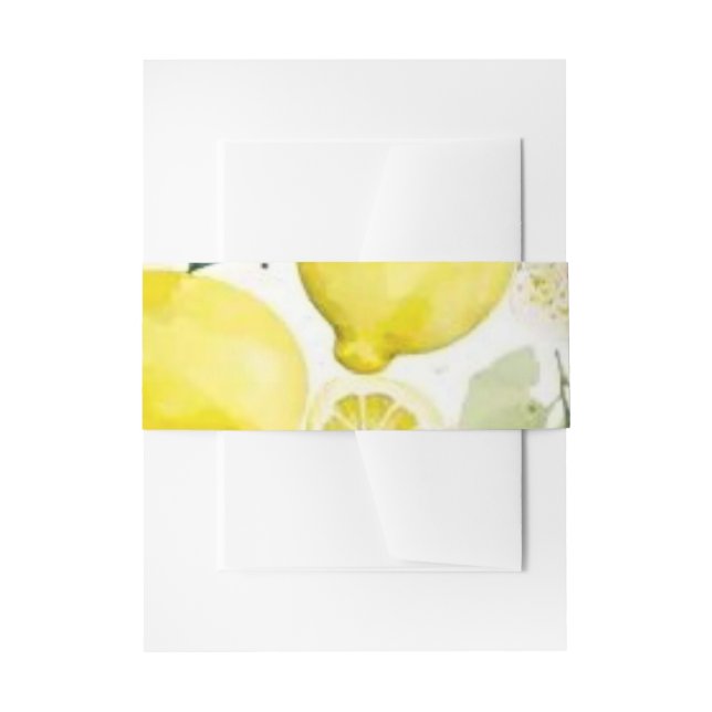 Cintas Para Invitaciones Napkin de cítricos (Anverso Ejemplo)