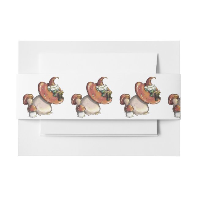 Cintas Para Invitaciones Napping Gnome (Anverso Ejemplo)