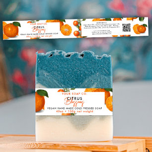Cintas Para Invitaciones Naranja de la etiqueta de producto de la banda de