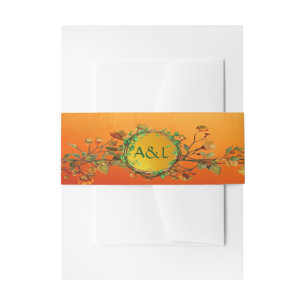 Cintas Para Invitaciones Naranja encantado Druid Hill Boda Suite