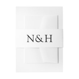 Cintas Para Invitaciones Natasha Monograma Boda moderno