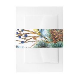 Cintas Para Invitaciones Navidades de acuarela