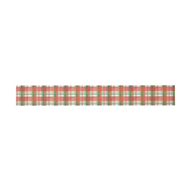 Cintas Para Invitaciones Navidades de Madras Plaid (Superficie plana)