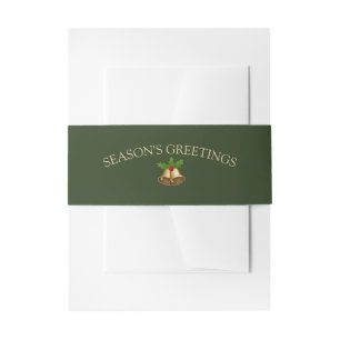 Cintas Para Invitaciones Navidades de Mistletoe Bells
