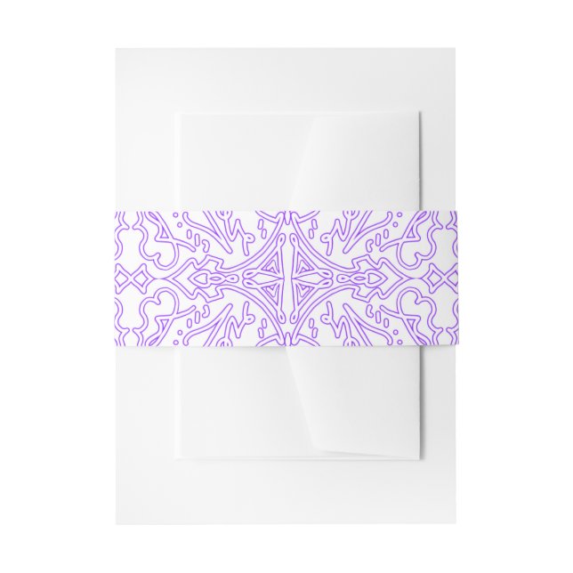 Cintas Para Invitaciones Nebulosa Mística Lila (Anverso Ejemplo)