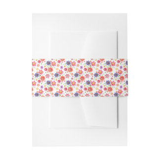 Cintas Para Invitaciones Negrita, floral