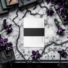 Cintas Para Invitaciones Negro sólido