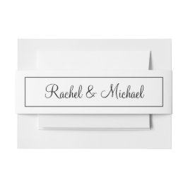 Cintas Para Invitaciones Negro y blanco asombroso