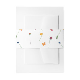 Cintas Para Invitaciones Niña pequeña Bonito de flores silvestres Baby Show