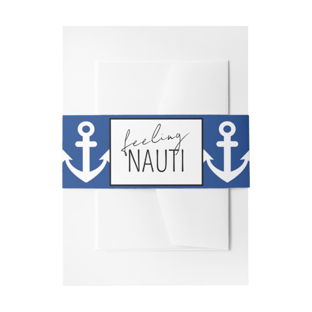 Cintas Para Invitaciones Noche de Soltera Náutica (Anverso Ejemplo)