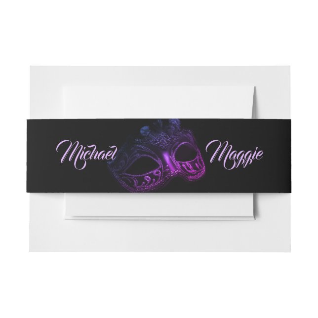Cintas Para Invitaciones Noche elegante (Anverso Ejemplo)