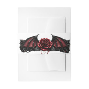 Cintas Para Invitaciones Noche Eterna Romance Oscuro Boda Gótica de Vampire