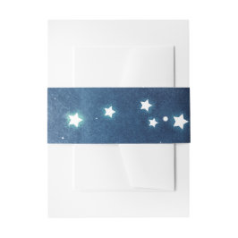 Cintas Para Invitaciones noche marina y estrellas brillantes boda