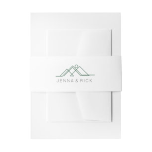 Cintas Para Invitaciones Nombres azulverdes geométricos del personalizado