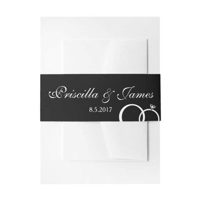 Cintas Para Invitaciones Nosotros hacemos Boda (Anverso Ejemplo)