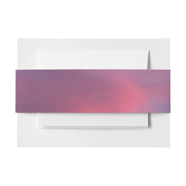 Cintas Para Invitaciones Nubes Rosadas Azules (Anverso Ejemplo)
