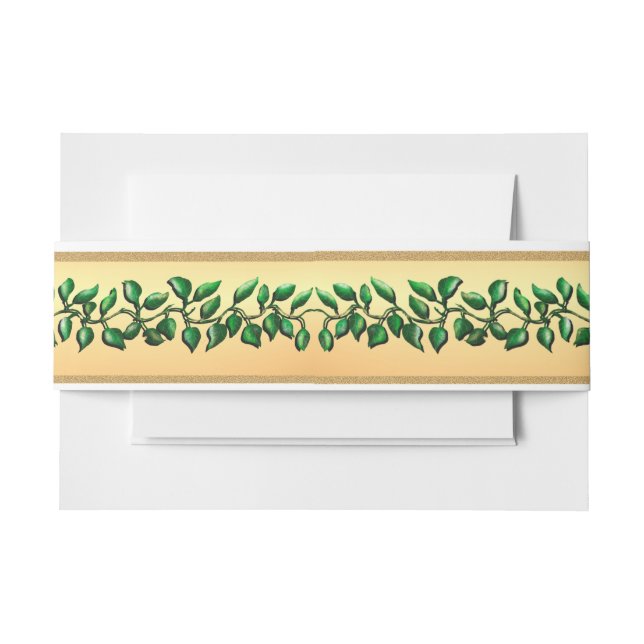 Cintas Para Invitaciones Nuestra banda Belly de Bodas (Anverso Ejemplo)