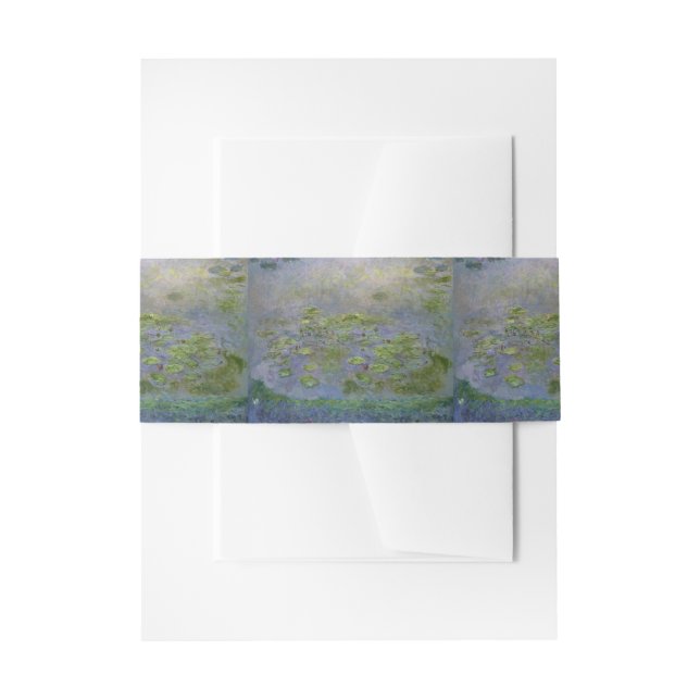 Cintas Para Invitaciones Nympheas (Waterlilies) Claude Monet (Anverso Ejemplo)