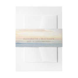 Cintas Para Invitaciones Ocean Sunset Beach Wedding